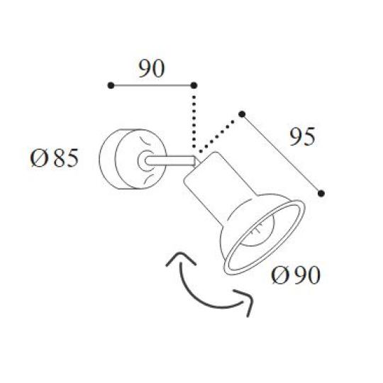 vintage spotlampa rusztikus rez allithato kismeretu kepmegvilagito mediterran lampa moretti luce antikolt paraszthaz videki vilagitas falikar balaton nyaralo felujitas meret.jpg
